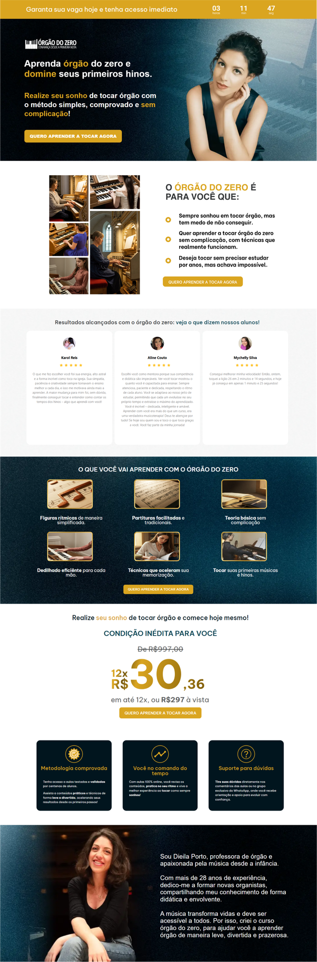 landing page e sites